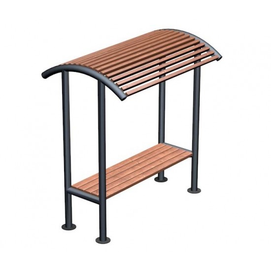 Metal Ayaklı Oval Gölgelikli Bank SGRBNK002